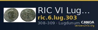 RIC VI Lugdunum 303 — CANOA