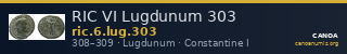 RIC VI Lugdunum 303 — CANOA