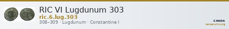 RIC VI Lugdunum 303 — CANOA