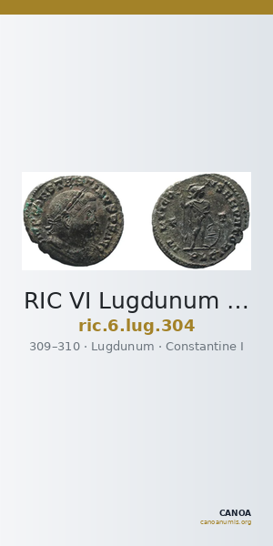 RIC VI Lugdunum 304 — CANOA