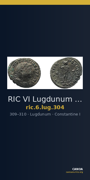 RIC VI Lugdunum 304 — CANOA