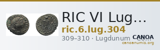 RIC VI Lugdunum 304 — CANOA