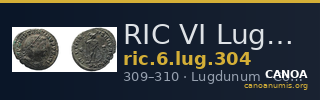 RIC VI Lugdunum 304 — CANOA