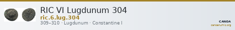 RIC VI Lugdunum 304 — CANOA