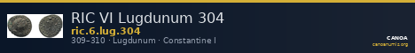 RIC VI Lugdunum 304 — CANOA