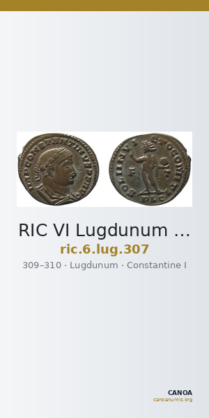 RIC VI Lugdunum 307 — CANOA