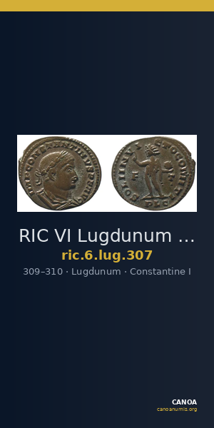 RIC VI Lugdunum 307 — CANOA