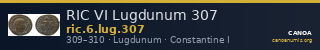 RIC VI Lugdunum 307 — CANOA