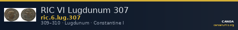 RIC VI Lugdunum 307 — CANOA
