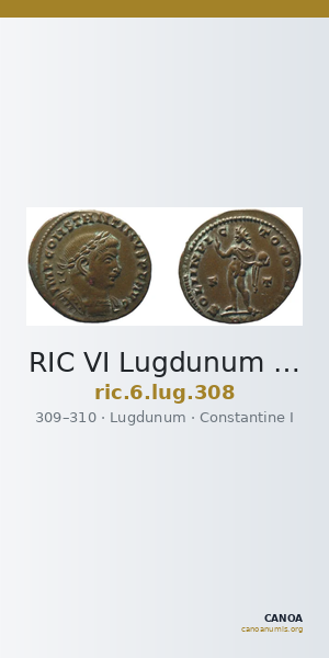 RIC VI Lugdunum 308 — CANOA