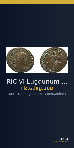 RIC VI Lugdunum 308 — CANOA