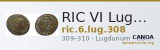 RIC VI Lugdunum 308 — CANOA