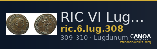 RIC VI Lugdunum 308 — CANOA