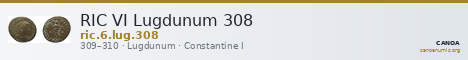 RIC VI Lugdunum 308 — CANOA
