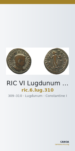 RIC VI Lugdunum 310 — CANOA