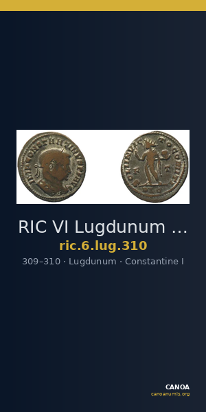 RIC VI Lugdunum 310 — CANOA