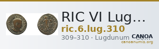 RIC VI Lugdunum 310 — CANOA
