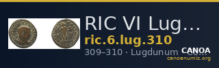 RIC VI Lugdunum 310 — CANOA