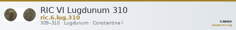 RIC VI Lugdunum 310 — CANOA