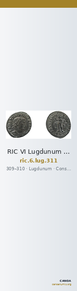 RIC VI Lugdunum 311 — CANOA
