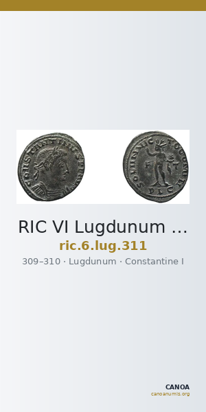 RIC VI Lugdunum 311 — CANOA