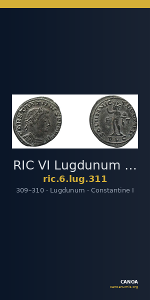 RIC VI Lugdunum 311 — CANOA
