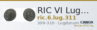 RIC VI Lugdunum 311 — CANOA