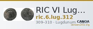 RIC VI Lugdunum 312 — CANOA