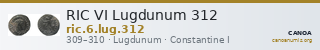 RIC VI Lugdunum 312 — CANOA