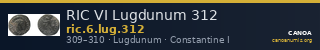 RIC VI Lugdunum 312 — CANOA