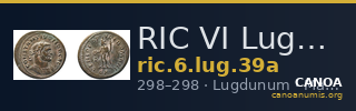 RIC VI Lugdunum 39a — CANOA