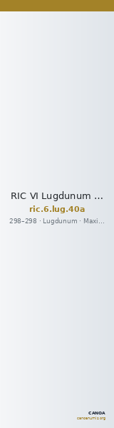 RIC VI Lugdunum 40a — CANOA