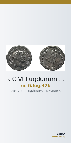 RIC VI Lugdunum 42b — CANOA