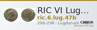 RIC VI Lugdunum 47b — CANOA