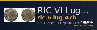 RIC VI Lugdunum 47b — CANOA