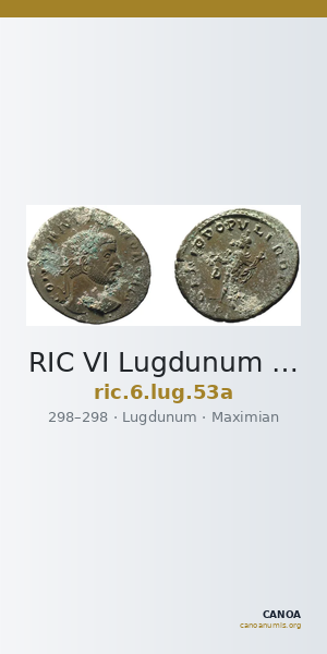 RIC VI Lugdunum 53a — CANOA