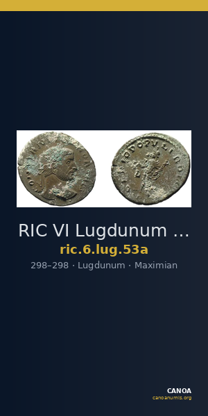 RIC VI Lugdunum 53a — CANOA