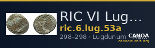 RIC VI Lugdunum 53a — CANOA