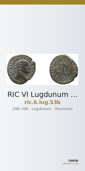 RIC VI Lugdunum 53b — CANOA