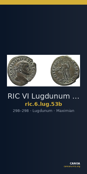 RIC VI Lugdunum 53b — CANOA
