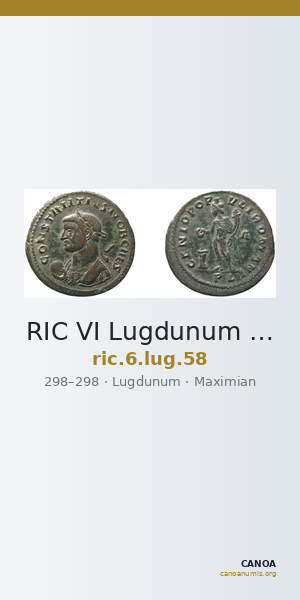 RIC VI Lugdunum 58 — CANOA