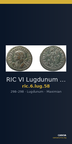 RIC VI Lugdunum 58 — CANOA