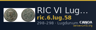 RIC VI Lugdunum 58 — CANOA