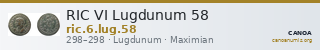 RIC VI Lugdunum 58 — CANOA