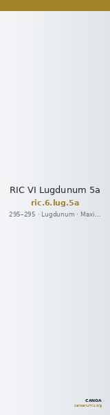 RIC VI Lugdunum 5a — CANOA