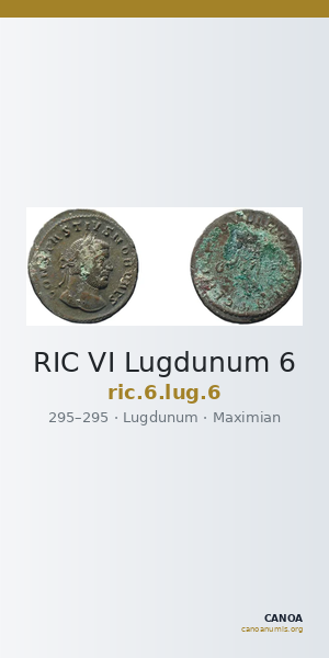 RIC VI Lugdunum 6 — CANOA