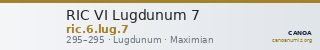 RIC VI Lugdunum 7 — CANOA