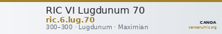 RIC VI Lugdunum 70 — CANOA