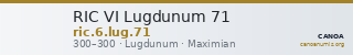 RIC VI Lugdunum 71 — CANOA