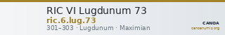 RIC VI Lugdunum 73 — CANOA